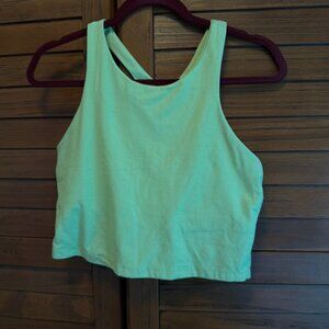 Beyond Yoga Spacedye Crop- Size XL Lime Green